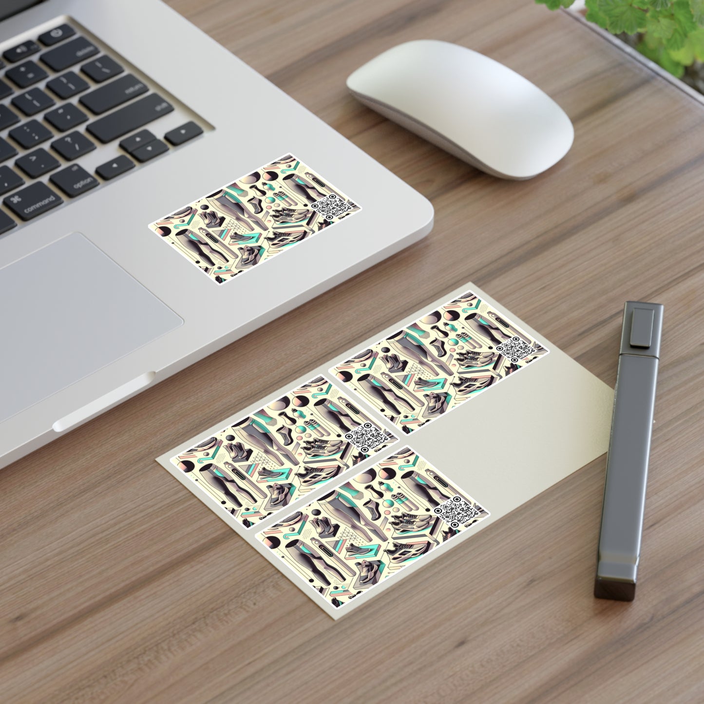 Tech-Infused Athleisure Futuristic Athletic Tech Sticker Sheets - 8404 Design-44