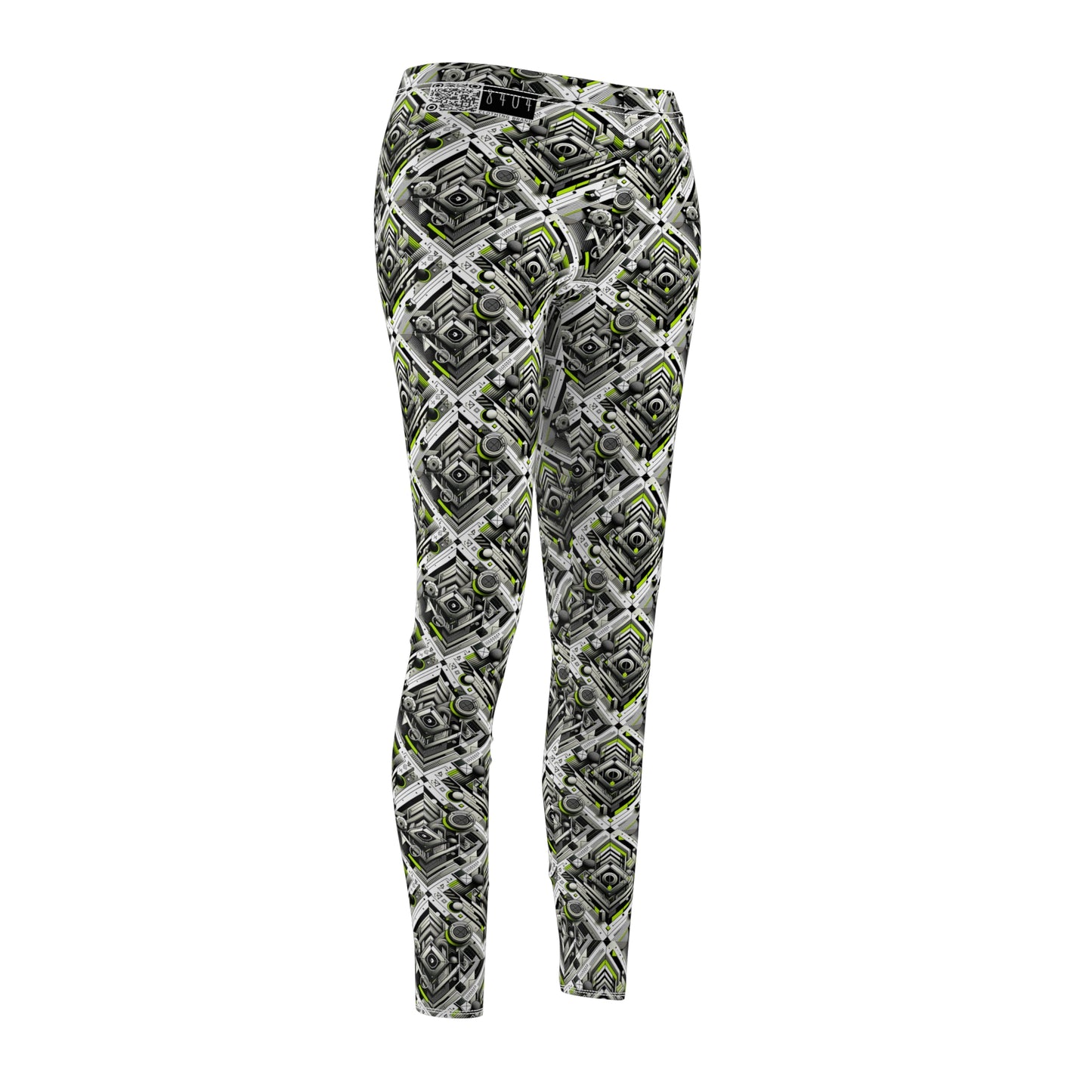Elevated Sporty Tech Tech-Forward Streetwear Women's Cut & Sew Casual Leggings - 8404 Design-70