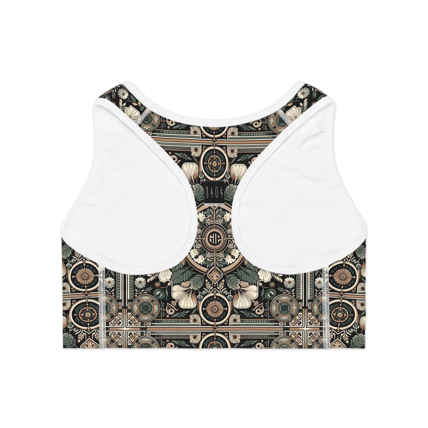 Cyber Garden Party Tech Garden Extravaganza Sports Bra - 8404 Design-66