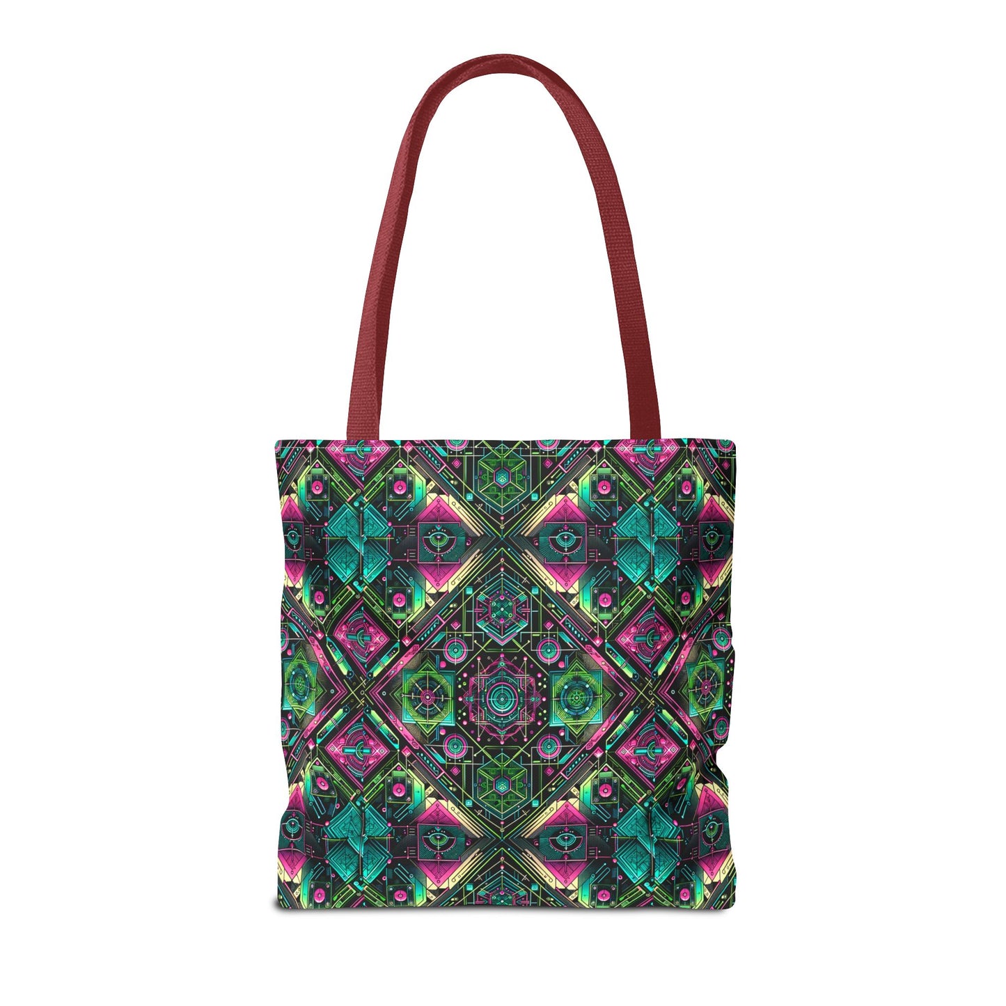 Tech-Infused Graphics Tech-Forward Streetwear Tote Bag - 8404 Design-45