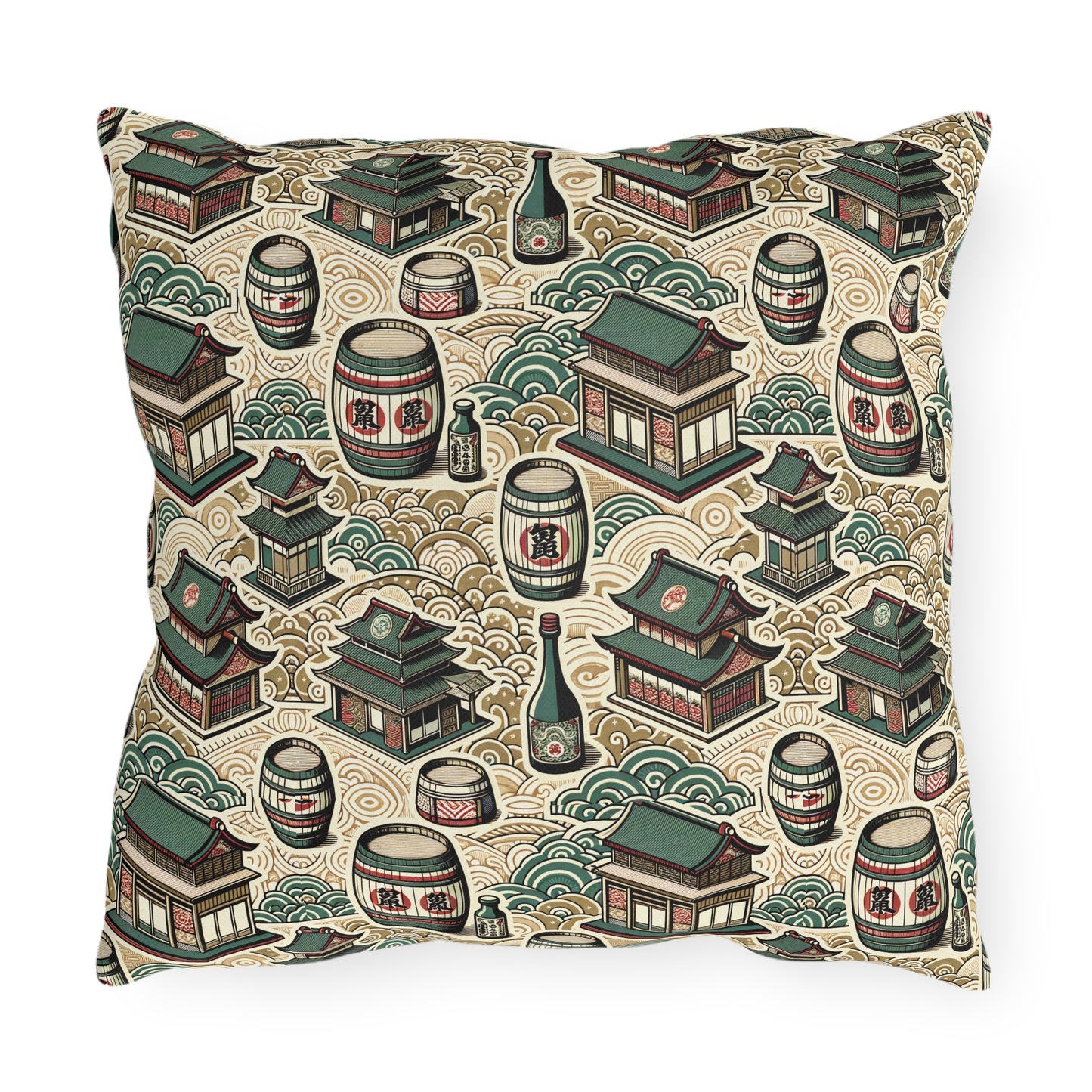 Cultural Artisanal Fusion Contemporary Cultural Elegance Outdoor Pillow - 8404 Design-68