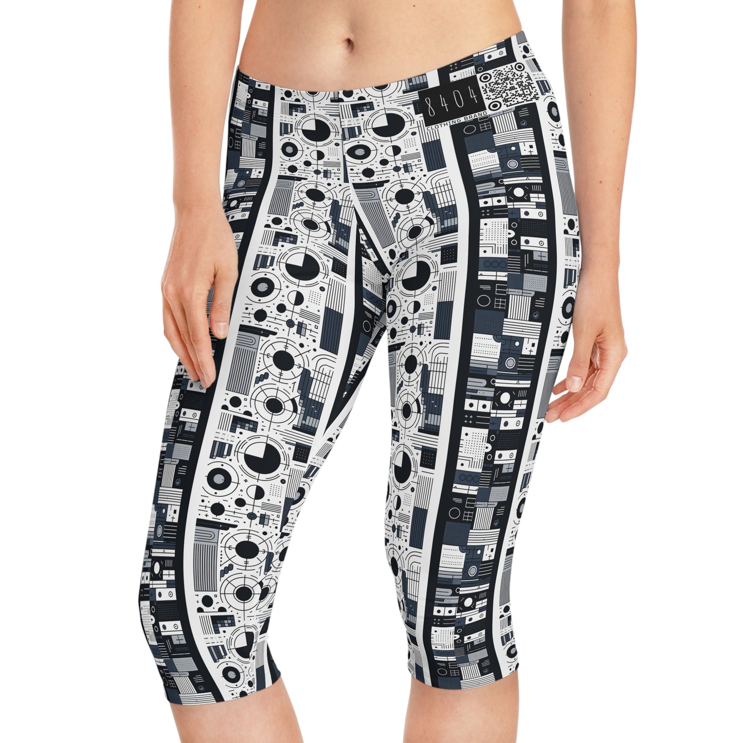 Minimalist Athleisure Minimalist Tech Women's Capri Leggings - 8404 Design-54