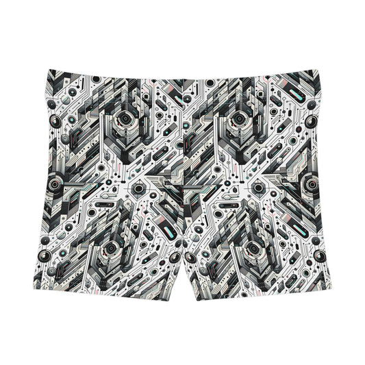 Tech-Infused Streetwear Tech-Forward Minimalism Women's Shorts - 8404 Design-51