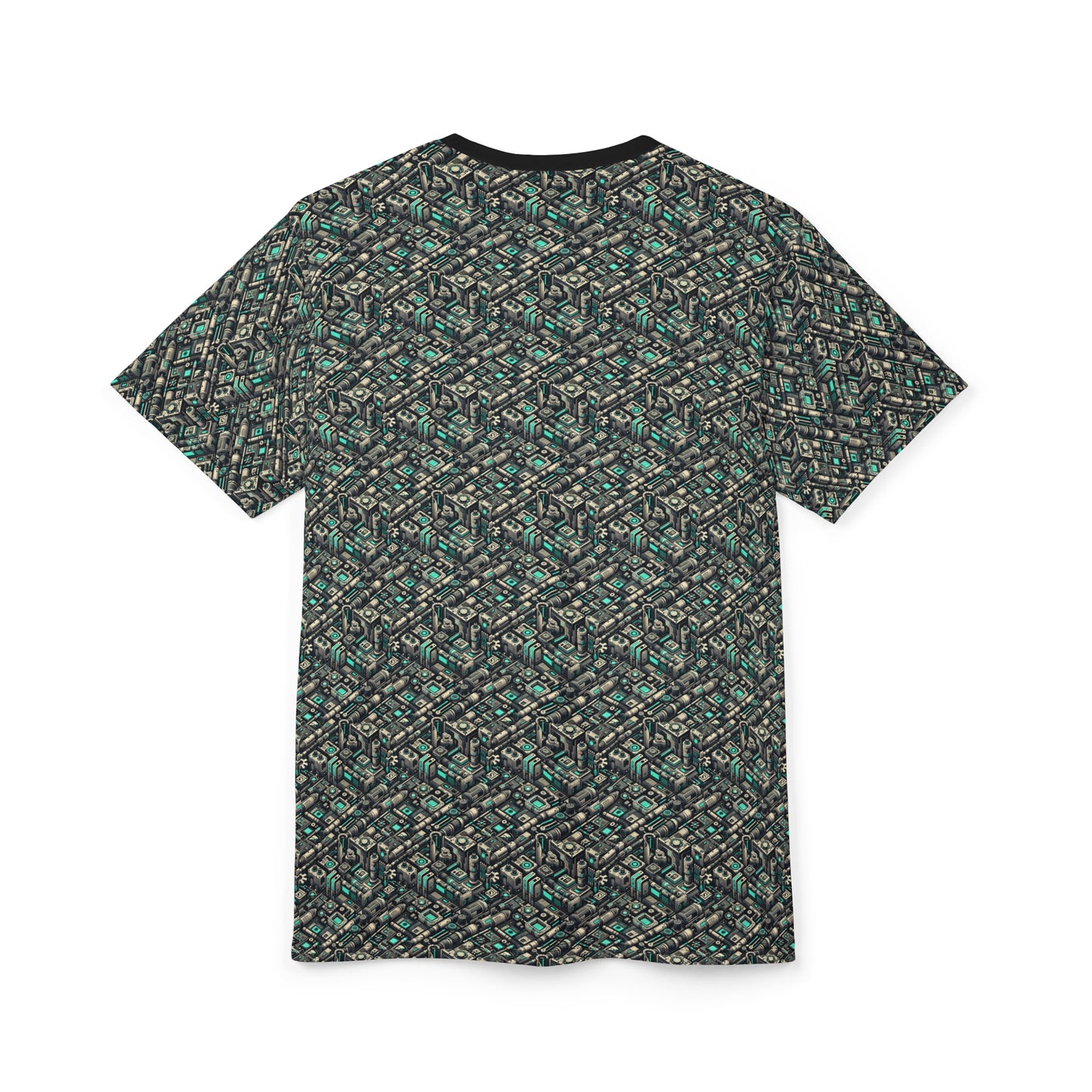 Tech Utility Fusion Modern Tech Streetwear Unisex Cut & Sew Tee - 8404 Design-49