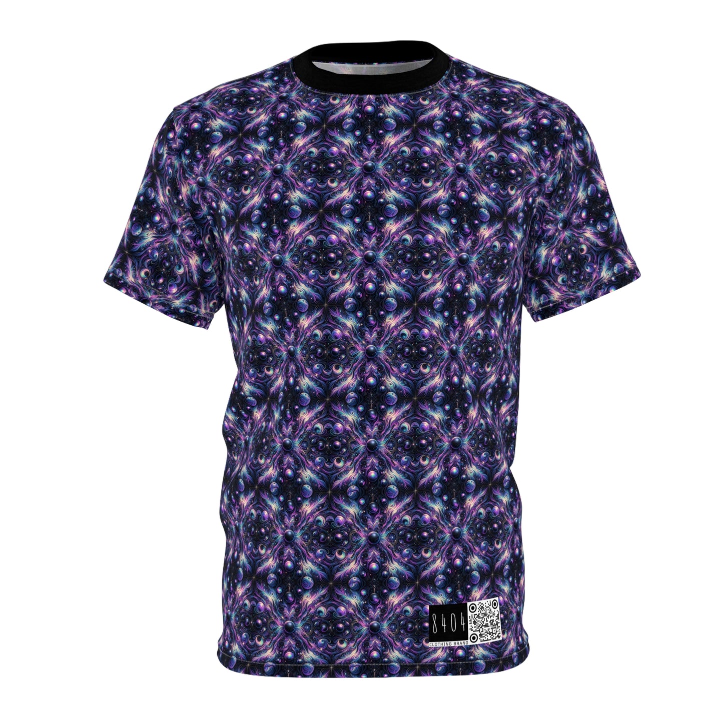 Galactic Hues Tech-Forward Cosmic Fusion Unisex Cut & Sew Tee - 8404 Design-41
