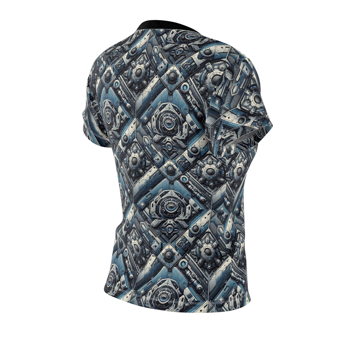 Tech Utility Fusion Tech-Forward Utility With a Futuristic Edge Women's Cut & Sew Tee - 8404 Design-43
