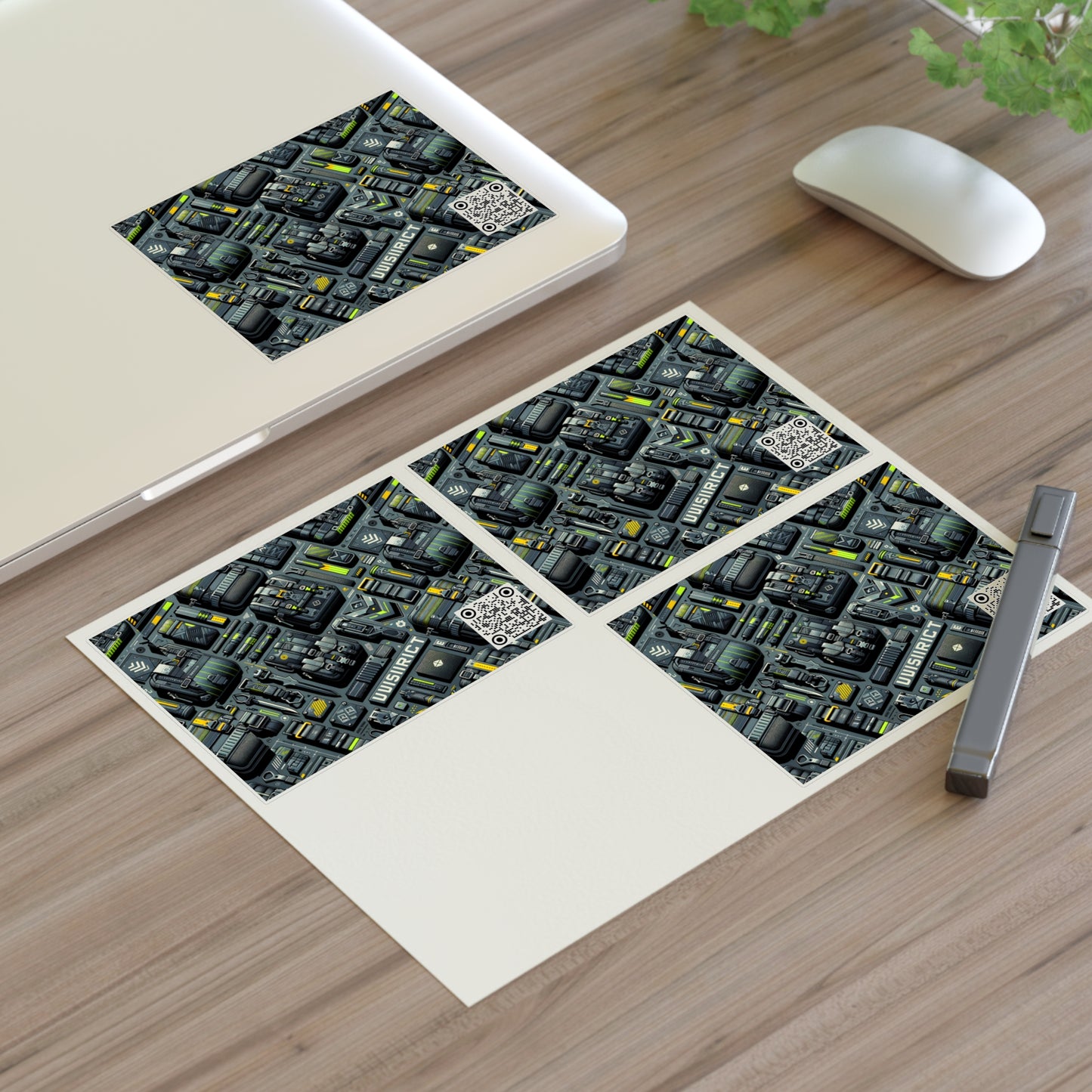 Tech Utility Streetwear Futuristic Tech-Forward Sticker Sheets - 8404 Design-47