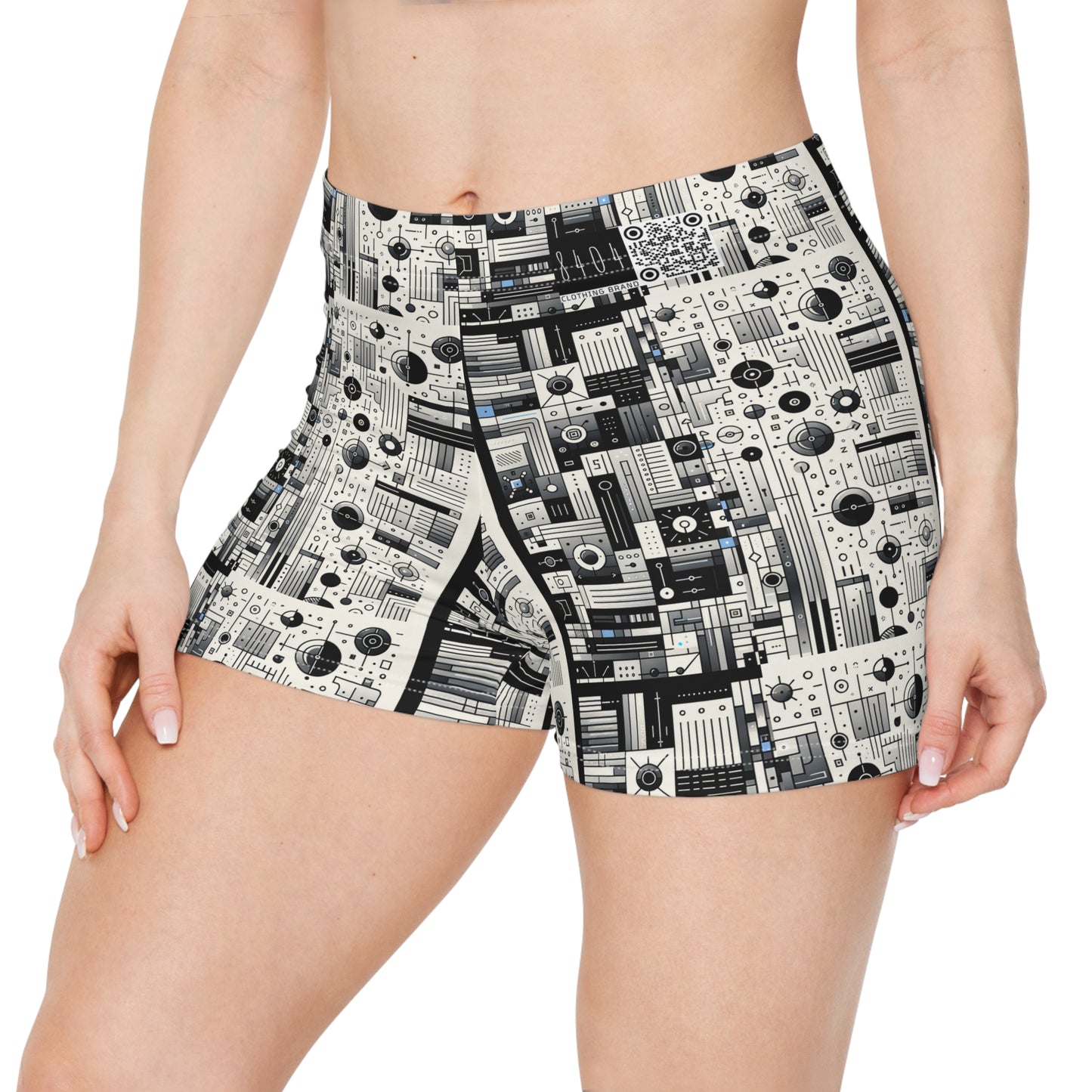 Digital Minimalism Minimalist Tech Women's Shorts - 8404 Design-66
