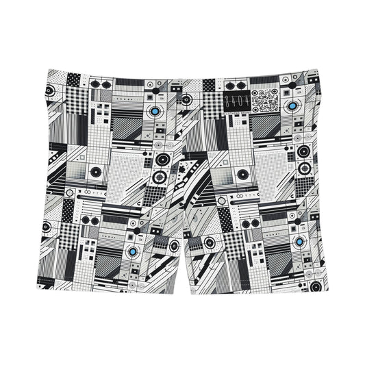Digital Minimalism Minimalist Tech Women's Shorts - 8404 Design-52