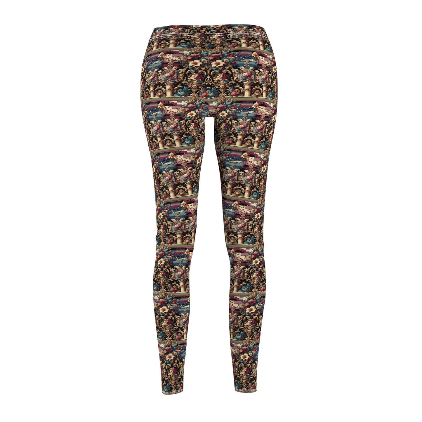 Digital Renaissance Modern Baroque Fusion Women's Cut & Sew Casual Leggings - 8404 Design-58