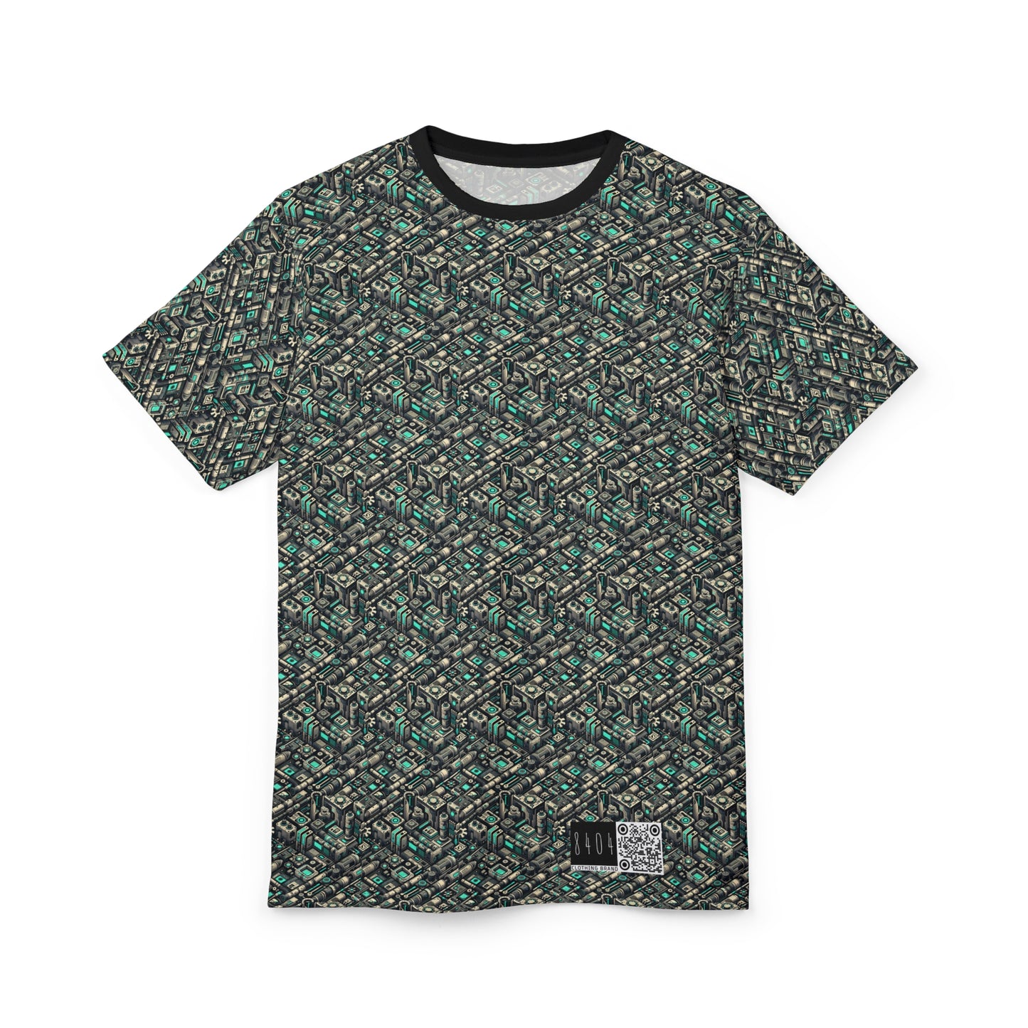 Tech Utility Fusion Modern Tech Streetwear Unisex Cut & Sew Tee - 8404 Design-49
