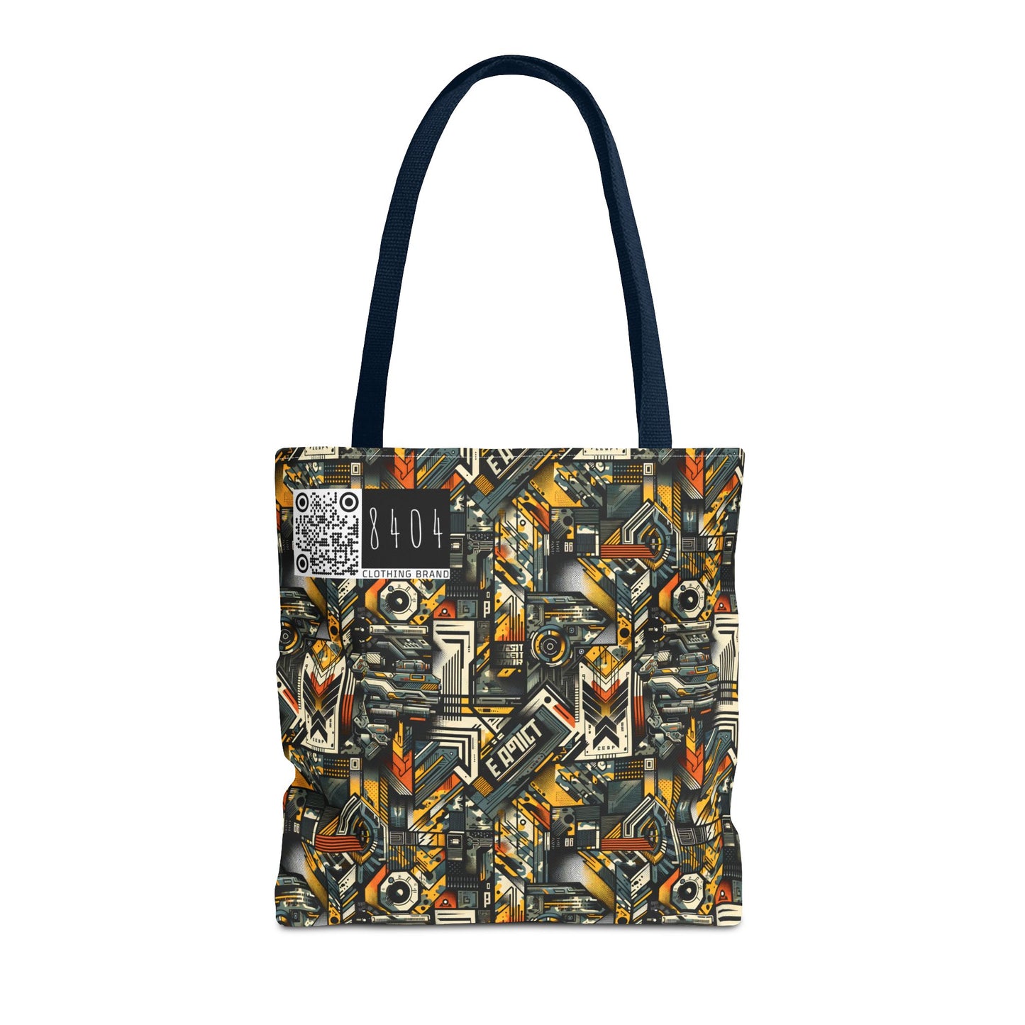 Digital Punk Futuristic Grunge Tote Bag - 8404 Design-49