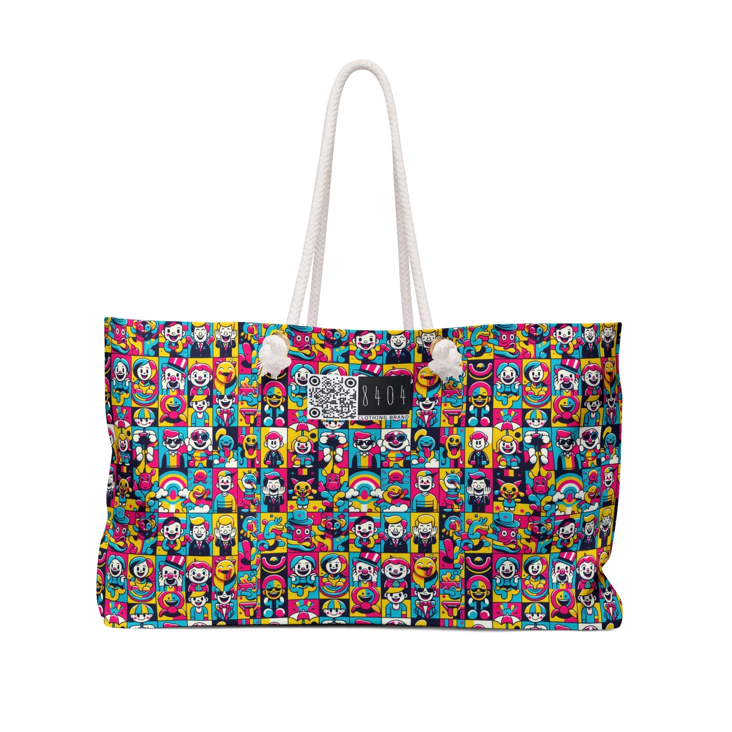 Neon Pop Playful Pop Culture Mashup Weekender Bag - 8404 Design-60