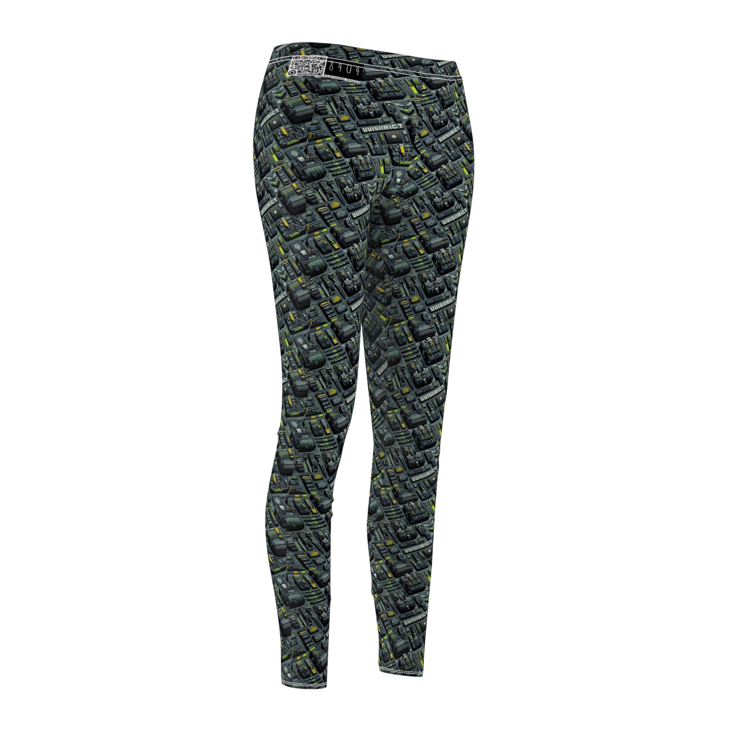 Tech Utility Streetwear Futuristic Tech-Forward Women's Cut & Sew Casual Leggings - 8404 Design-47