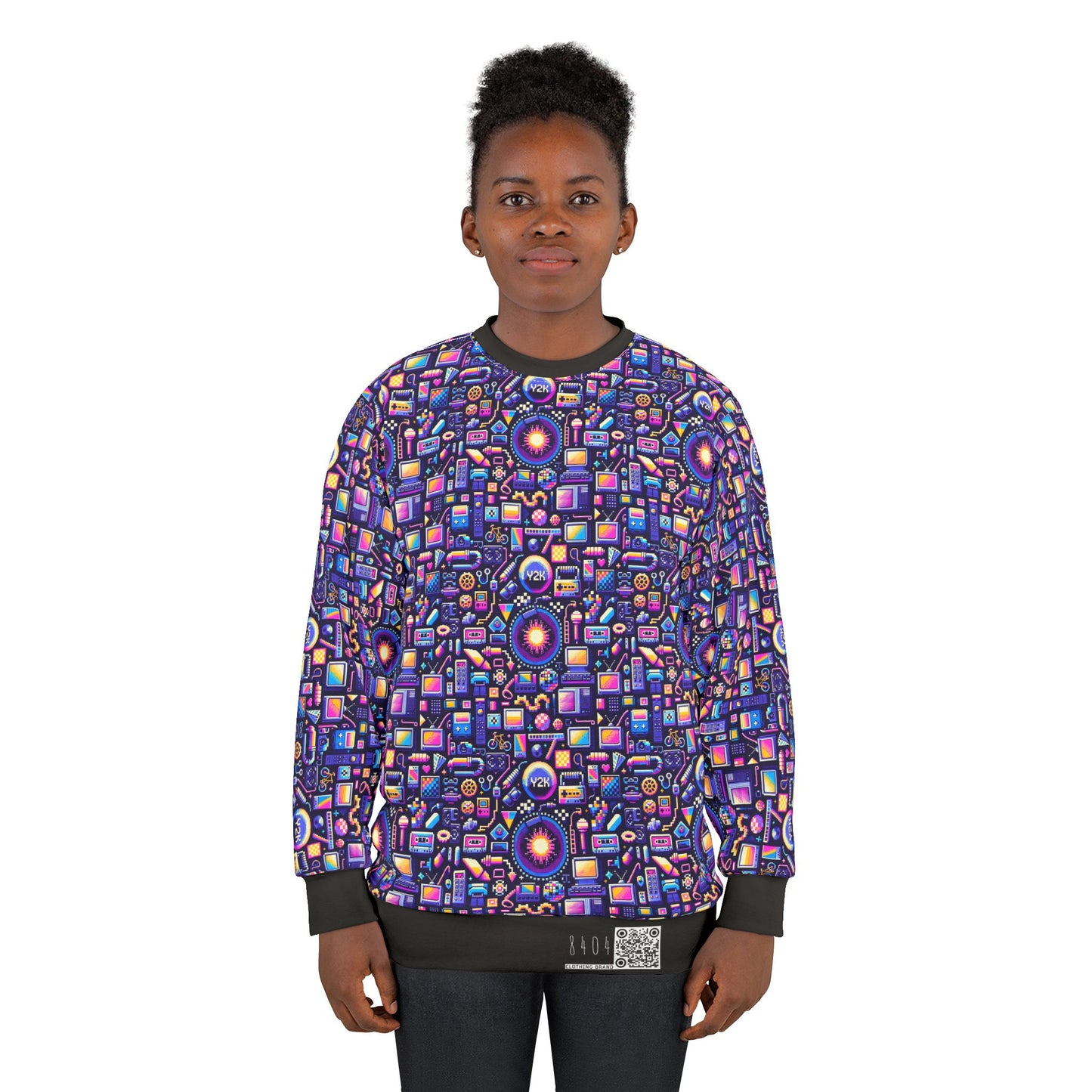 Digital Nostalgia Modern Retro Fusion Sweatshirt - 8404 Design-64