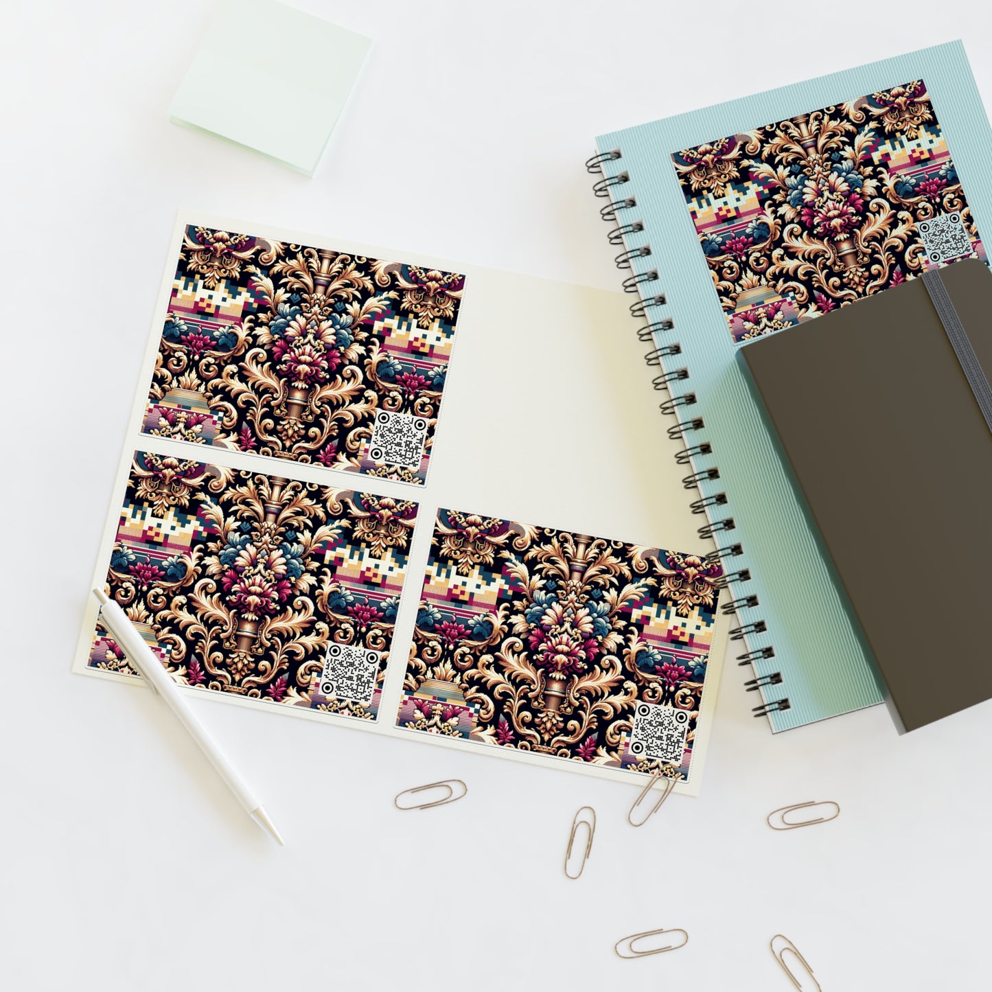 Digital Renaissance Modern Baroque Fusion Sticker Sheets - 8404 Design-53