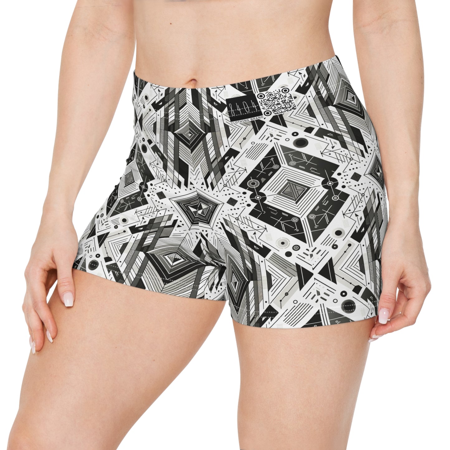 Digital Minimalism Minimalist Tech Women's Shorts - 8404 Design-51