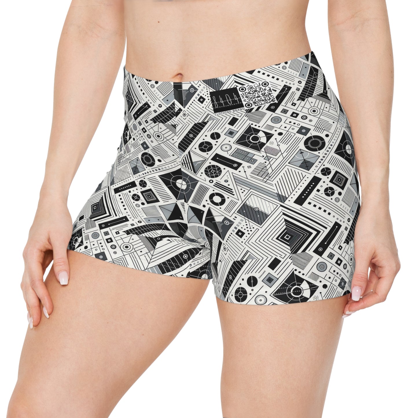 Digital Minimalism Minimalist Tech Women's Shorts - 8404 Design-33