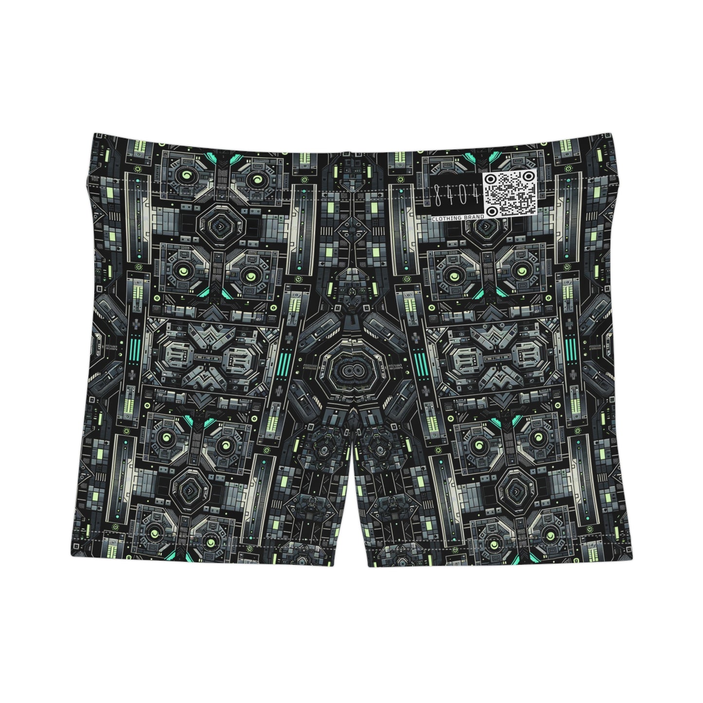 Tech Noir Tech-Forward Minimalism Women's Shorts - 8404 Design-52