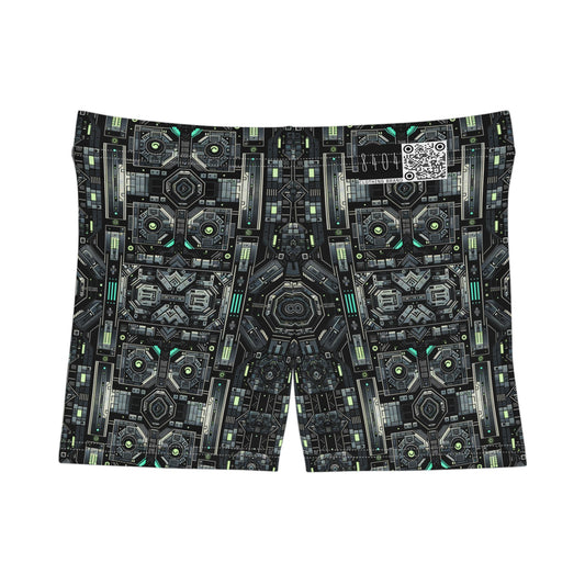 Tech Noir Tech-Forward Minimalism Women's Shorts - 8404 Design-52
