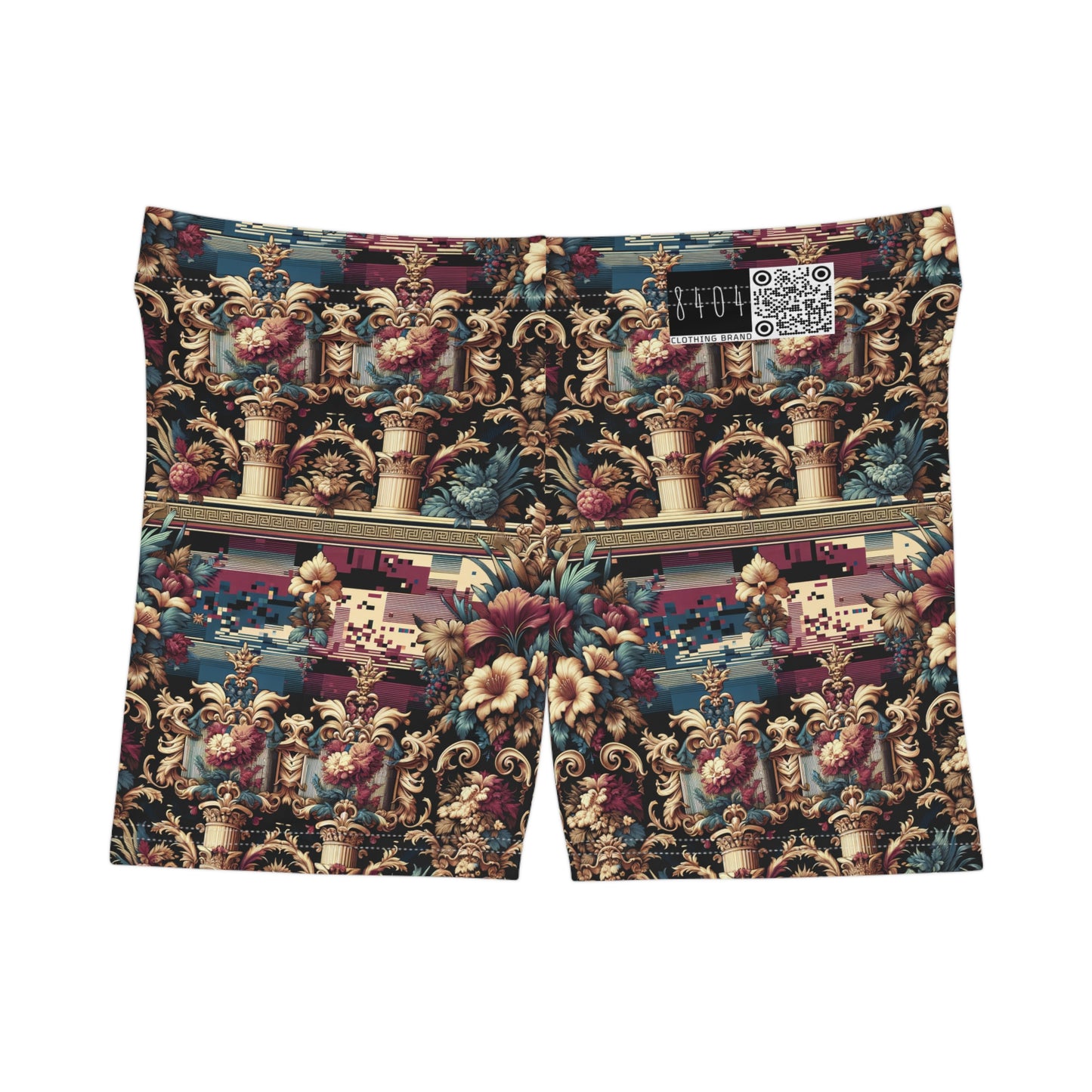 Digital Renaissance Modern Baroque Fusion Women's Shorts - 8404 Design-58