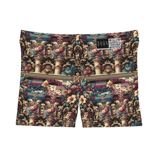 Digital Renaissance Modern Baroque Fusion Women's Shorts - 8404 Design-58
