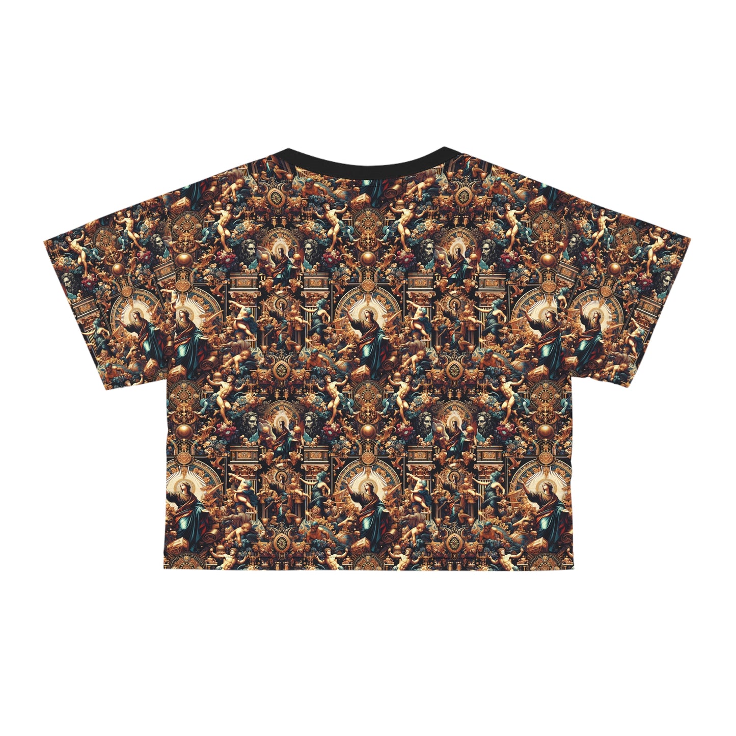 Digital Renaissance Luxurious Streetwear Inspired By Classical Art With a Modern Twist Crop Tee - 8404 Design-64