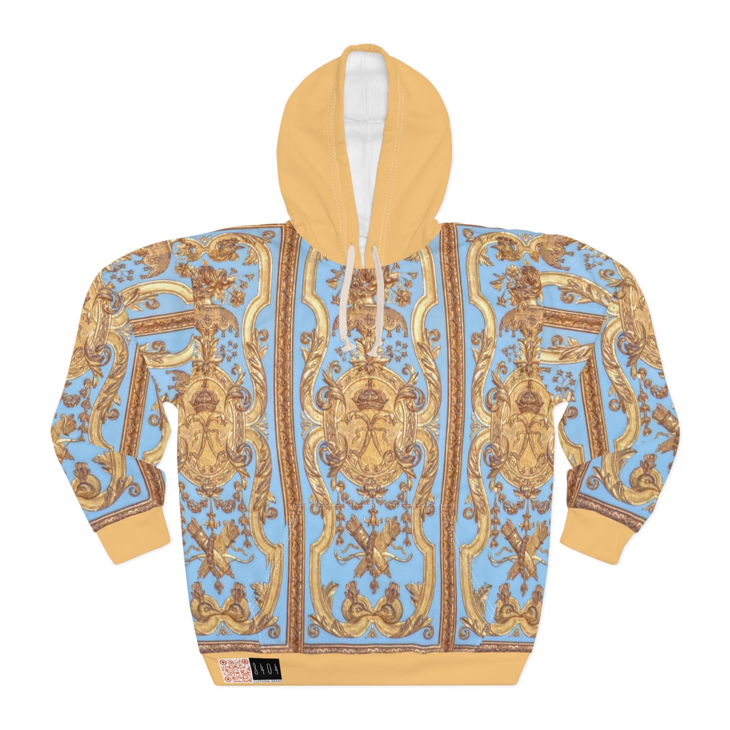 8404 Unisex Adult's "royal" Fashion Pullover Hoodie in Gold