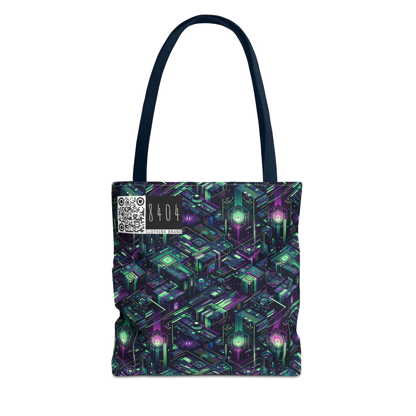 Tech Noir Aesthetics Tech-Forward Urban Dystopia Tote Bag - 8404 Design-43