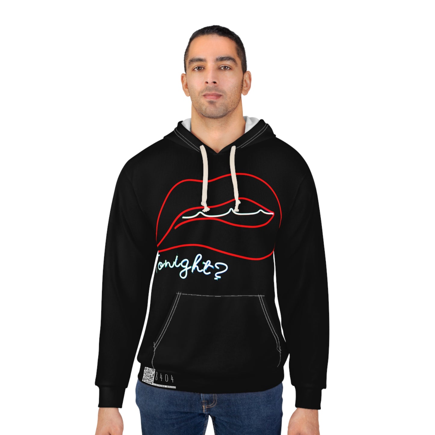 8404 Unisex Adult's "daring 'tonight?'" Fashion Pullover Hoodie