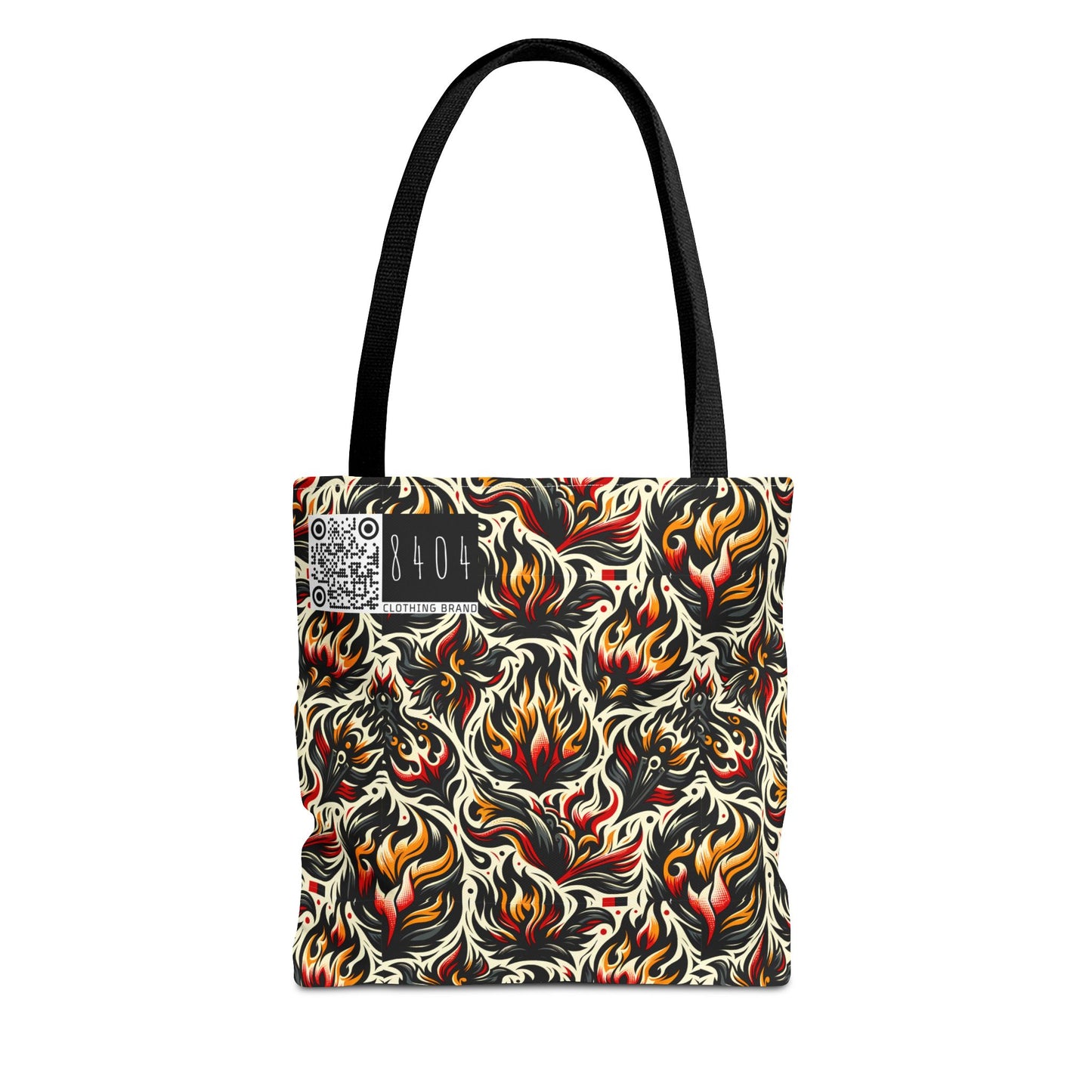 Fire & Flames Bold Streetwear Statement Tote Bag - 8404 Design-57