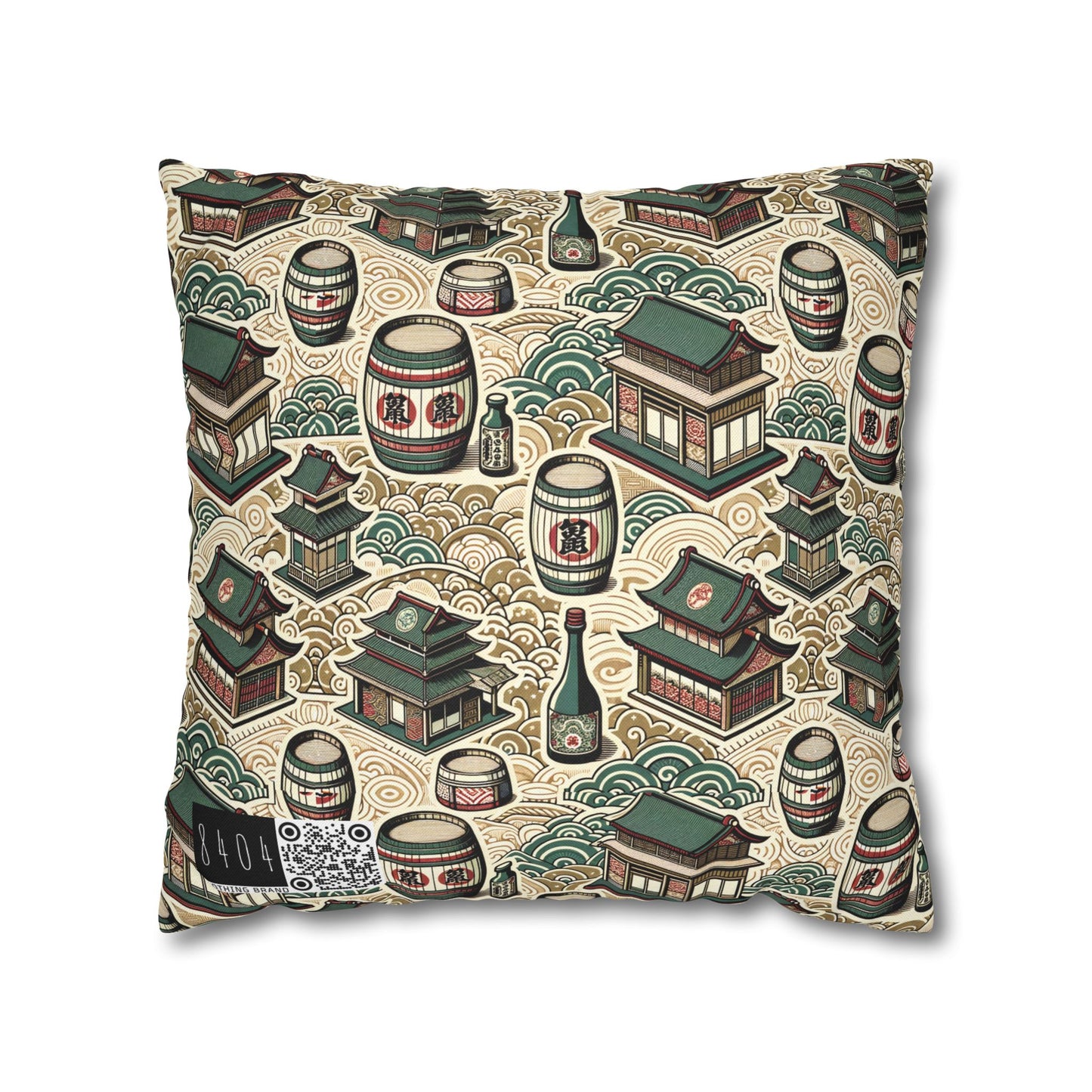 Cultural Artisanal Fusion Contemporary Cultural Elegance Spun Polyester Square Pillowcase - 8404 Design-68