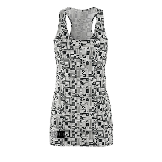 Digital Minimalism Minimalist Tech Women's Cut & Sew Racerback Dress - 8404 Design-43