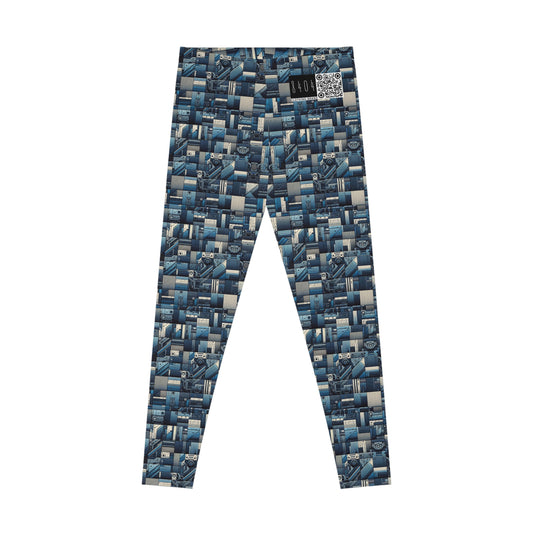Tech-Inspired Utility Tech-Forward Streetwear With Utilitarian Edge Stretch Leggings - 8404 Design-44
