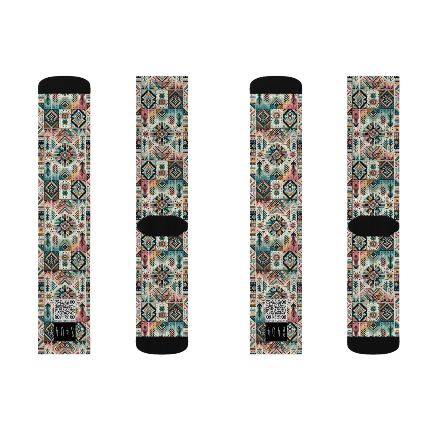 Digital Artisanal Fusion Digital Artisanal Sublimation Socks - 8404 Design-49