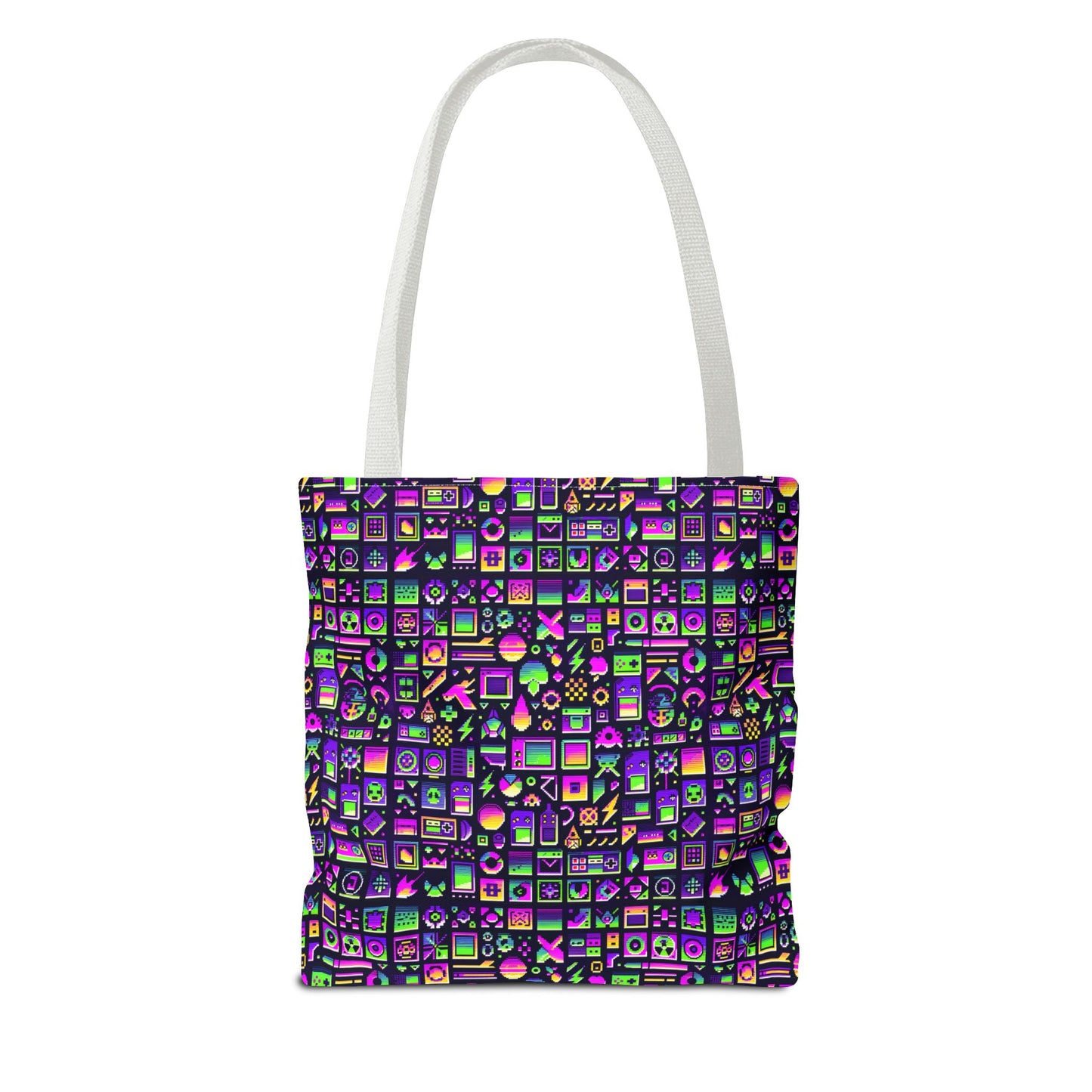 Digital Nostalgia Remix Modern Vintage Fusion Tote Bag - 8404 Design-49