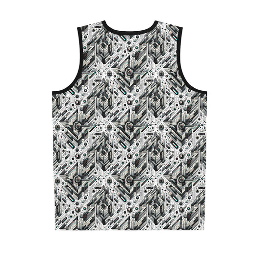Tech-Infused Streetwear Tech-Forward Minimalism Basketball Jersey - 8404 Design-51