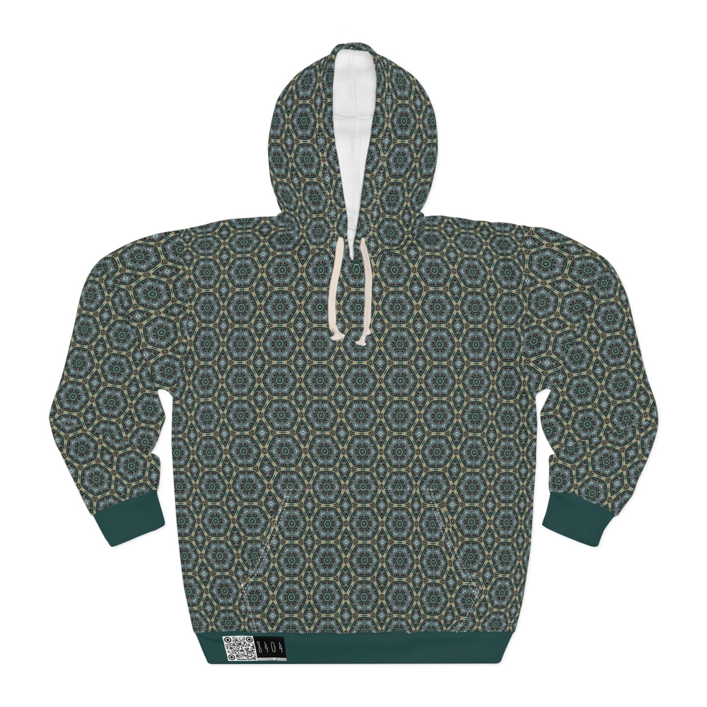 8404 Unisex Adult "green Outer Core" Fashion Pullover Hoodie