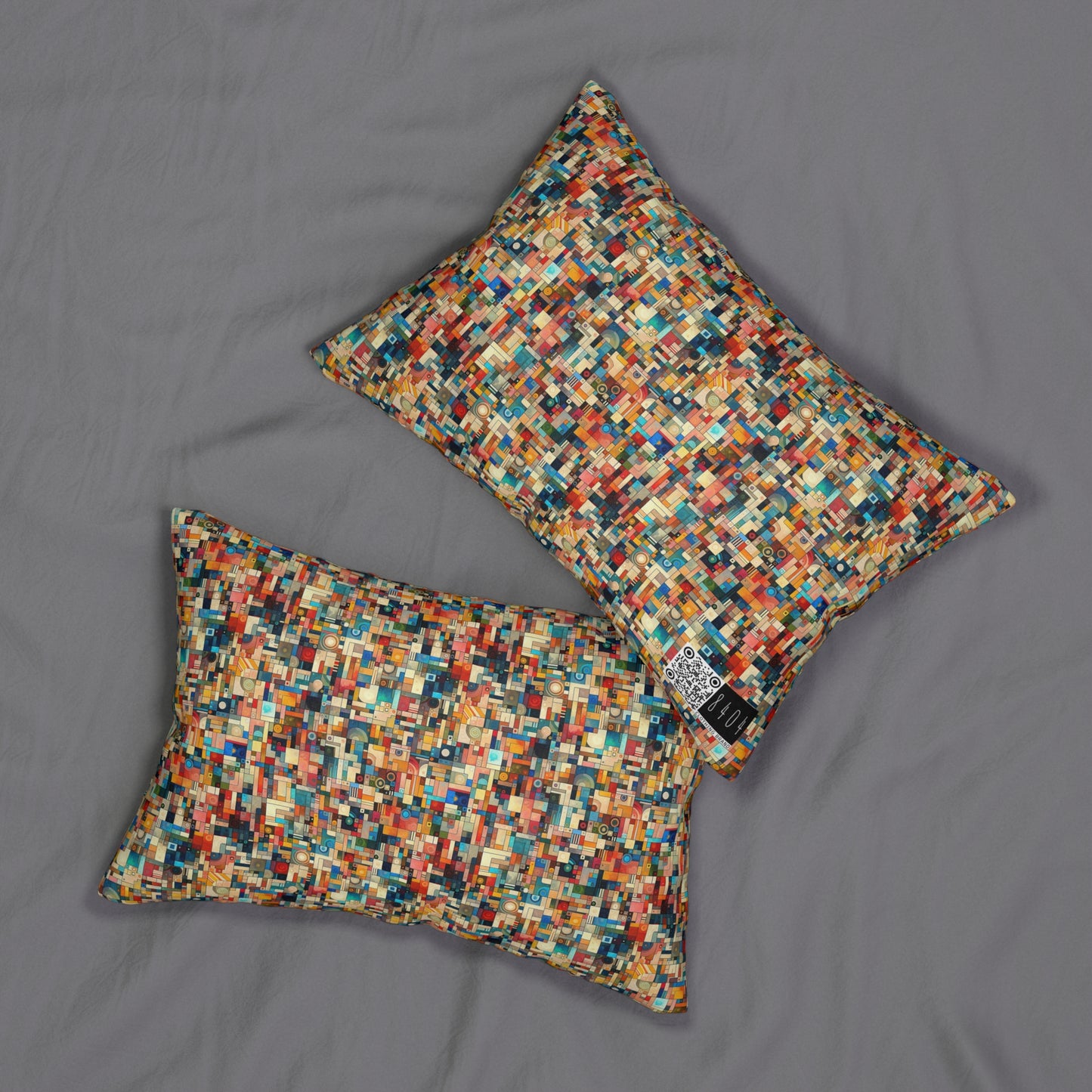 Digital Artistic Expression Artistic Streetwear Spun Polyester Lumbar Pillow - 8404 Design-46 B