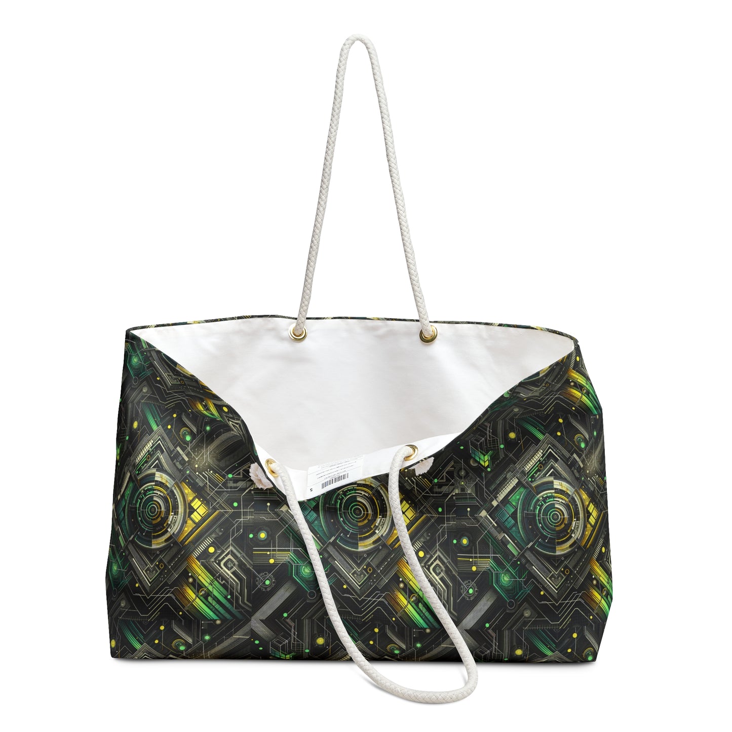 Tech Noir Graphics Tech-Inspired Streetwear Weekender Bag - 8404 Design-57
