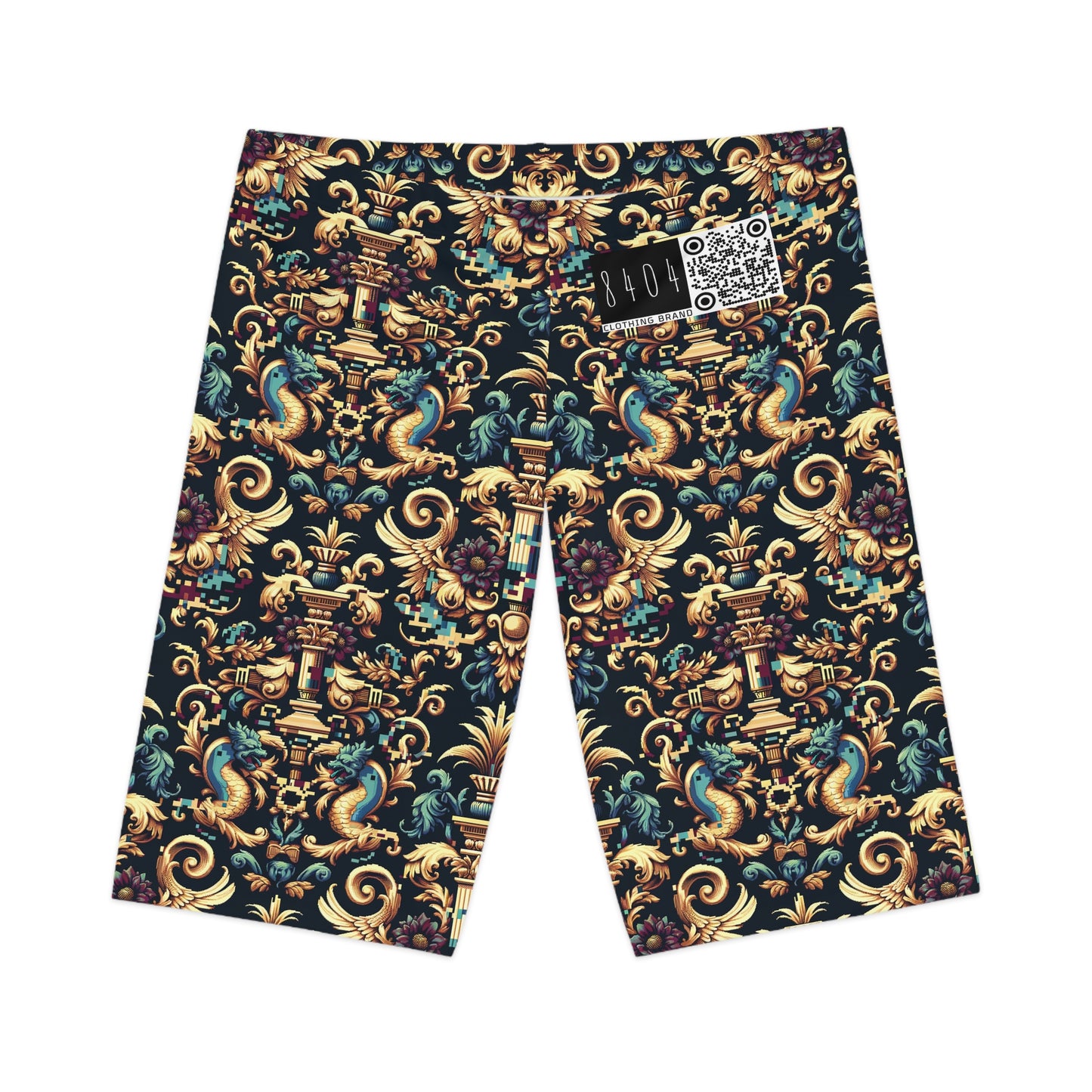 Digital Renaissance Modern Baroque Fusion Women's Bike Shorts - 8404 Design-57