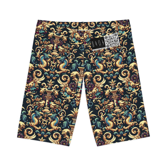Digital Renaissance Modern Baroque Fusion Women's Bike Shorts - 8404 Design-57