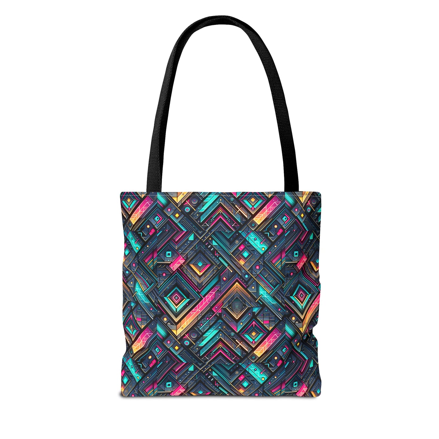 Tech-Inspired Graphics Cyberpunk Cool Tote Bag - 8404 Design-67