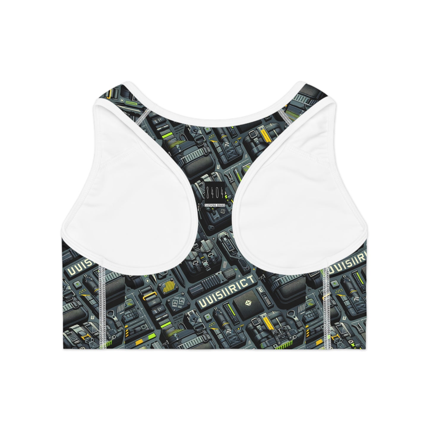 Tech Utility Streetwear Futuristic Tech-Forward Sports Bra - 8404 Design-47