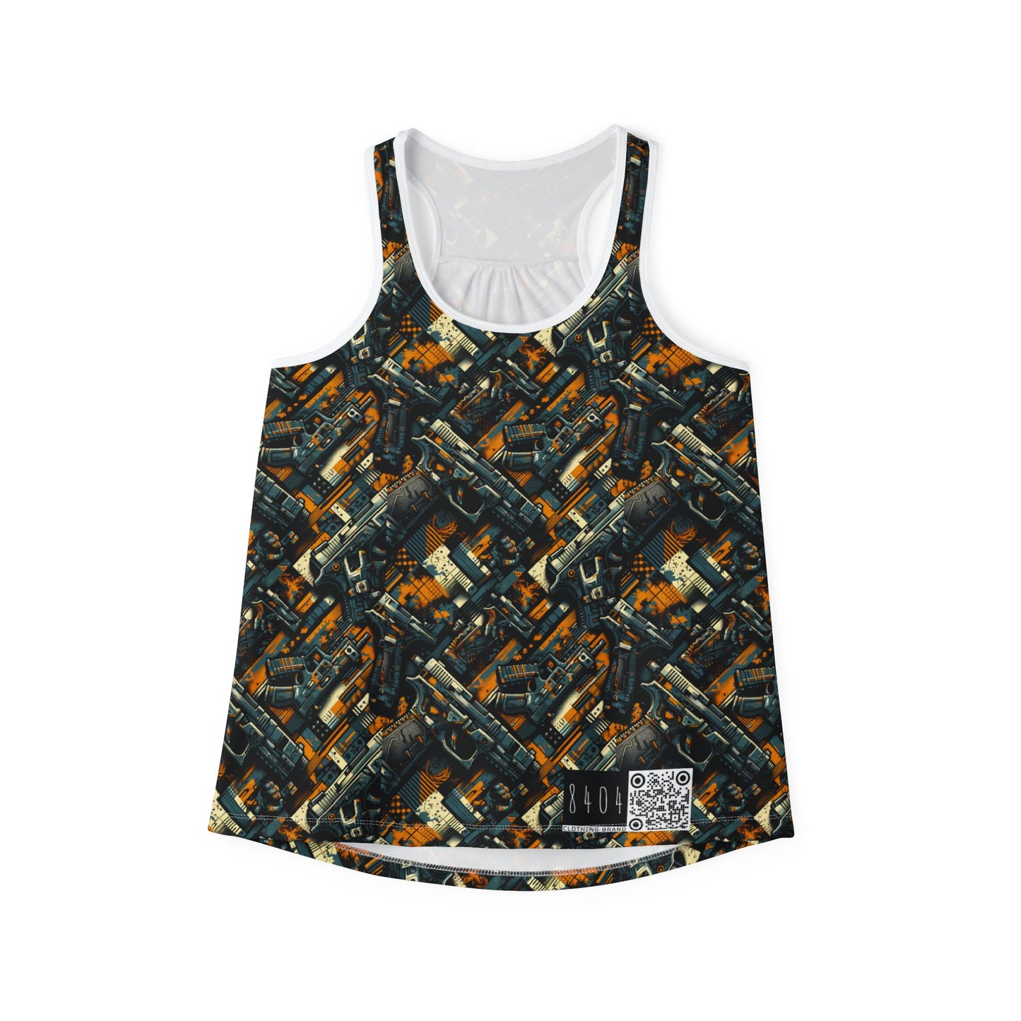 Digital Punk Futuristic Grunge Women's Tank Top - 8404 Design-47