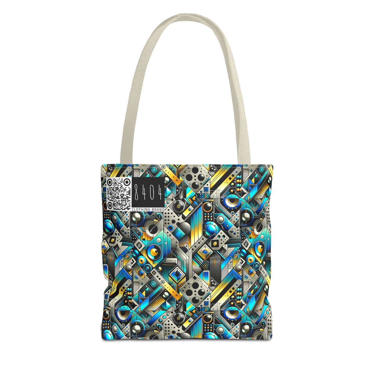 Tech Art Fusion Tech-Forward Streetwear Tote Bag - 8404 Design-50