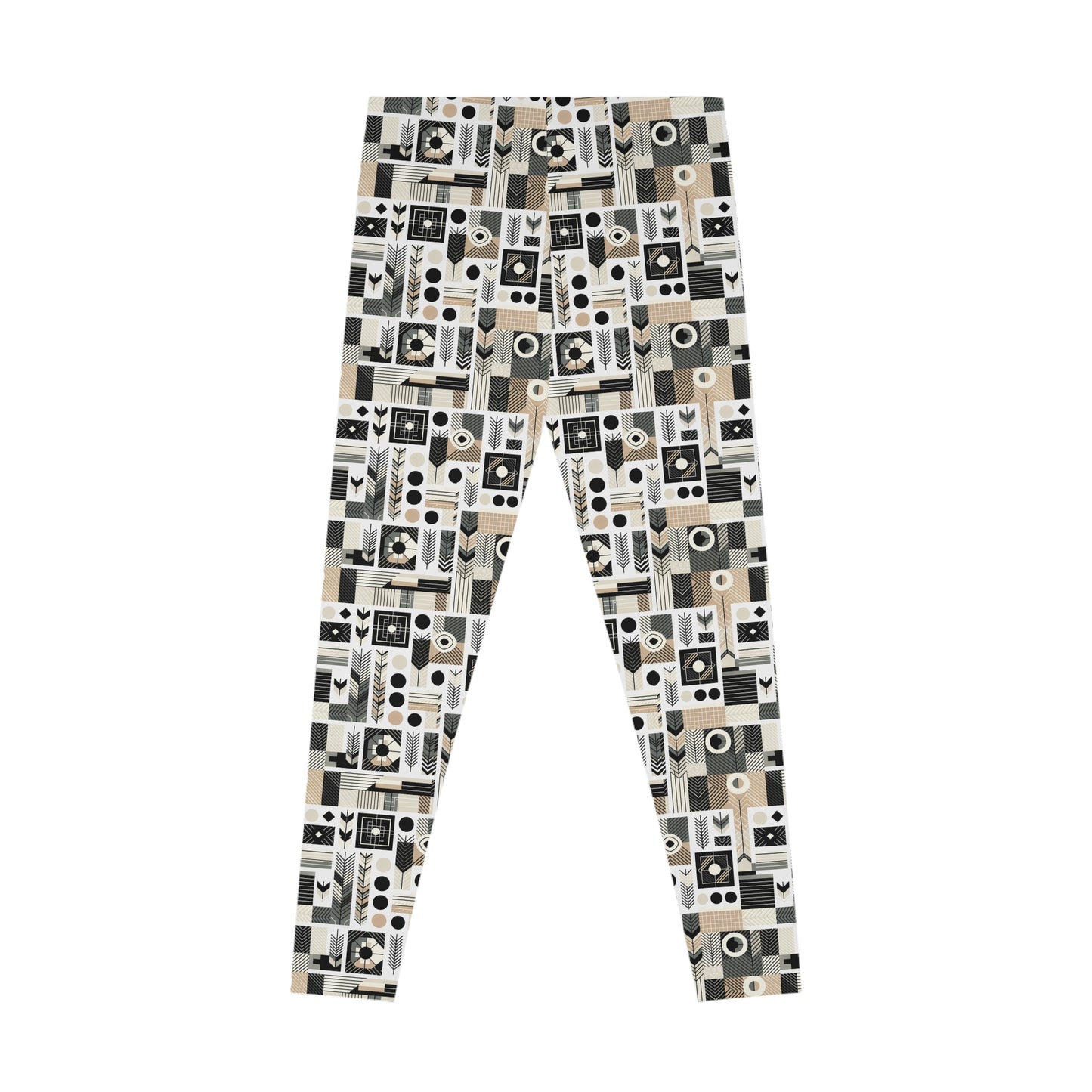 Elevated Athleisure Modern Sophistication With Sporty Elements Stretch Leggings - 8404 Design-57