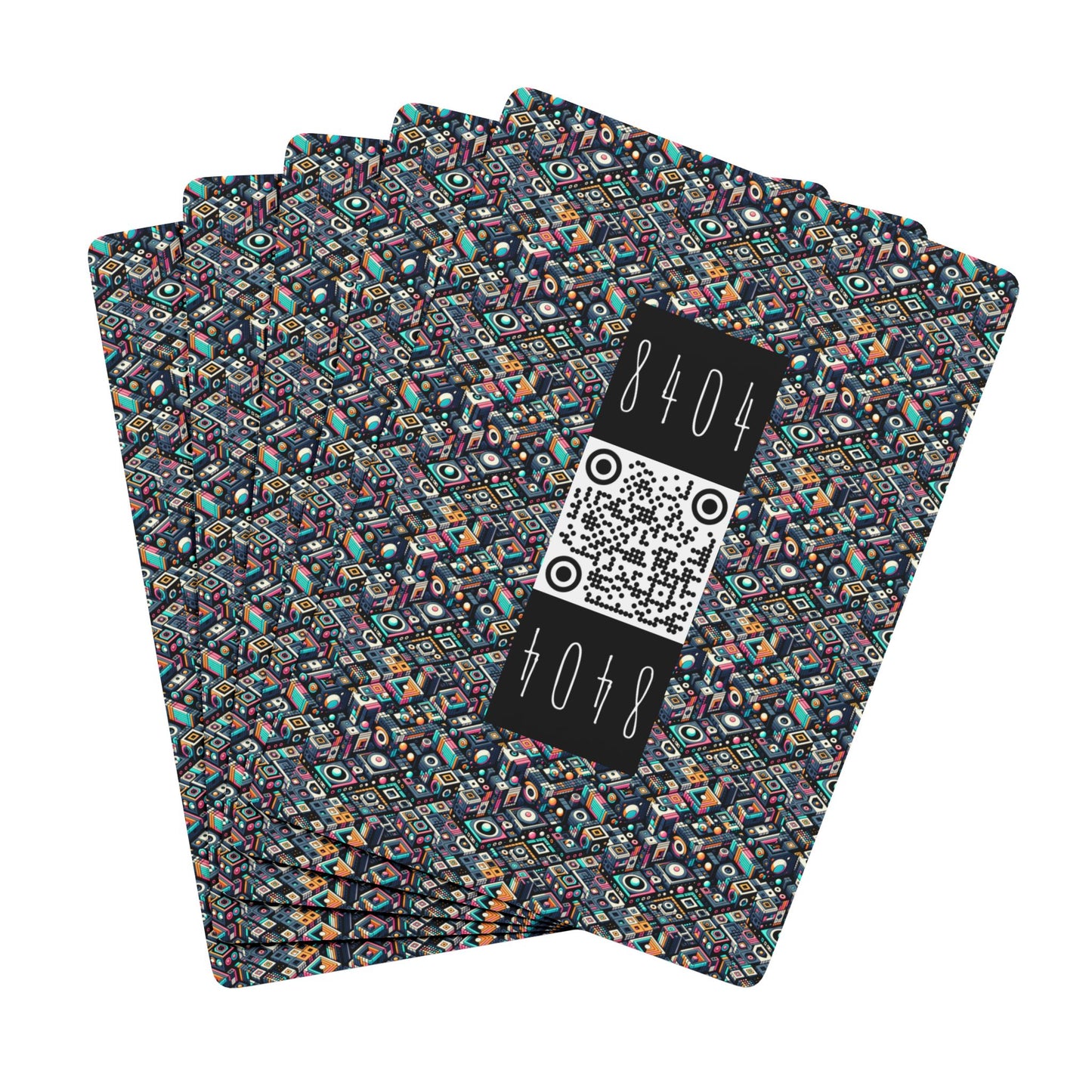 Digital Art Movement Contemporary Digital Poker Playing Cards - 8404 Design-56 S