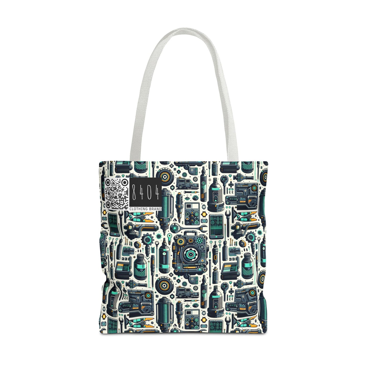 Tech Utility Fusion Modern Tech Streetwear Tote Bag - 8404 Design-53