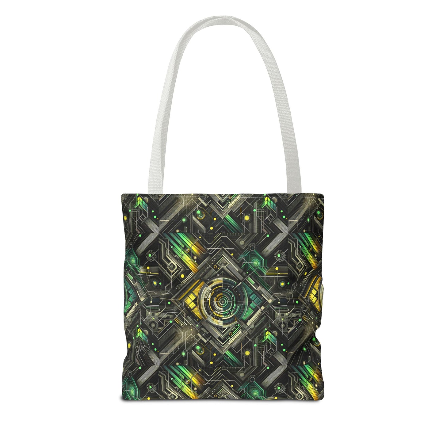 Tech Noir Graphics Tech-Inspired Streetwear Tote Bag - 8404 Design-57